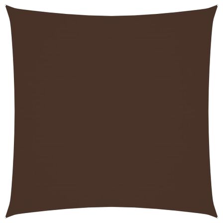 Voile de parasol Tissu Oxford carré 7x7 m Marron