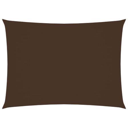 Voile de parasol Tissu Oxford rectangulaire 2,5x3,5 m Marron