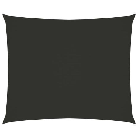 Voile de parasol Tissu Oxford rectangulaire 2,5x3,5m Anthracite