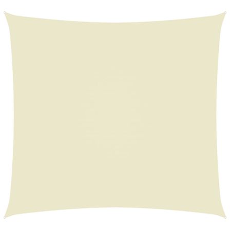 Voile de parasol Tissu Oxford rectangulaire 2,5x3 m Crème
