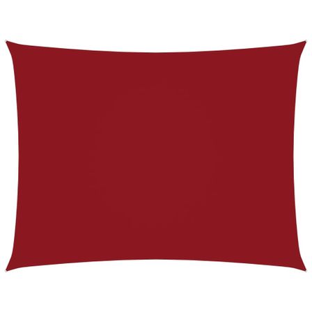 Voile de parasol Tissu Oxford rectangulaire 2,5x3 m Rouge