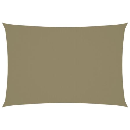 Voile de parasol Tissu Oxford rectangulaire 2,5x4,5 m Beige