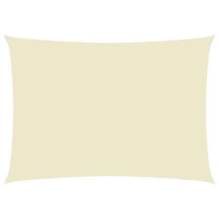 Voile de parasol Tissu Oxford rectangulaire 2,5x4,5 m Crème