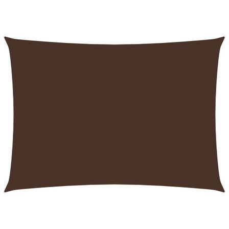 Voile de parasol Tissu Oxford rectangulaire 2,5x4,5 m Marron