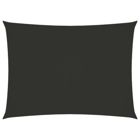 Voile de parasol Tissu Oxford rectangulaire 2,5x4,5m Anthracite