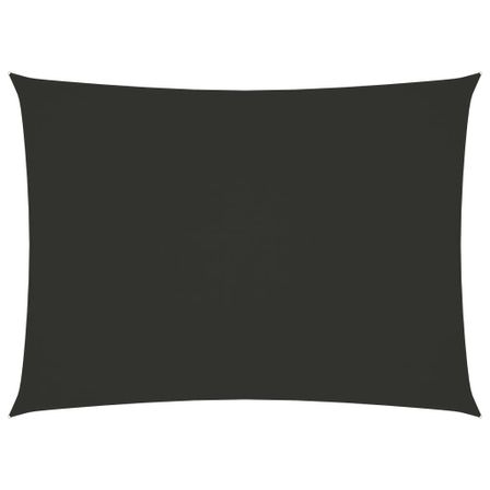 Voile de parasol Tissu Oxford rectangulaire 2,5x4 m Anthracite