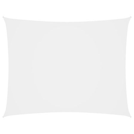 Voile de parasol Tissu Oxford rectangulaire 2,5x4 m Blanc