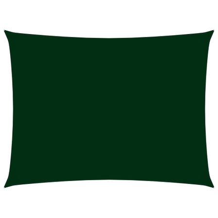 Voile de parasol Tissu Oxford rectangulaire 2,5x4 m Vert foncé