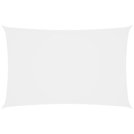 Voile de parasol Tissu Oxford rectangulaire 2,5x5 m Blanc