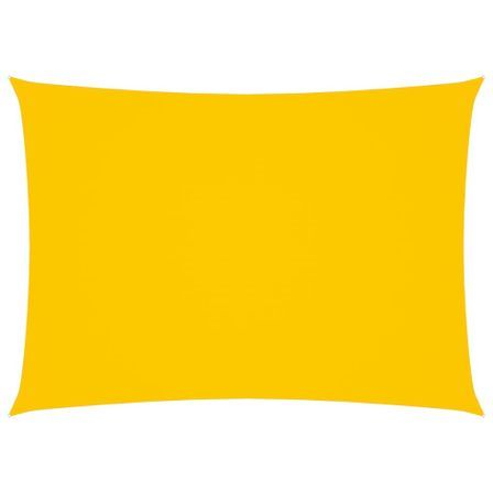 Voile de parasol Tissu Oxford rectangulaire 2,5x5 m Jaune