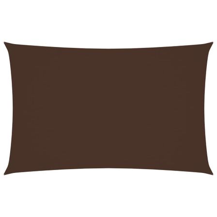 Voile de parasol Tissu Oxford rectangulaire 2,5x5 m Marron