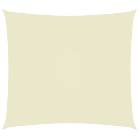 Voile de parasol Tissu Oxford rectangulaire 2x3,5 m Crème