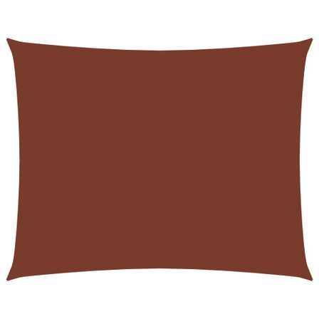 Voile de parasol Tissu Oxford rectangulaire 2x3,5 m Terre cuite