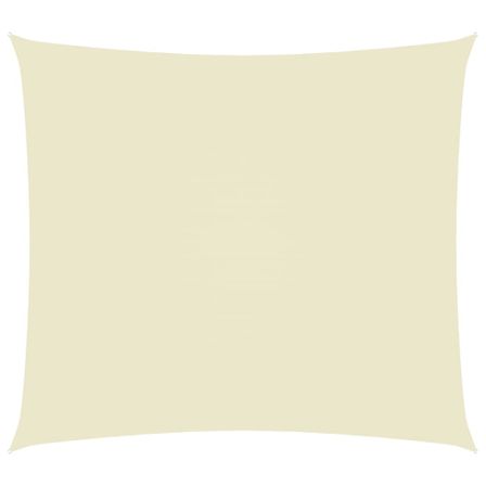 Voile de parasol Tissu Oxford rectangulaire 2x3 m Crème