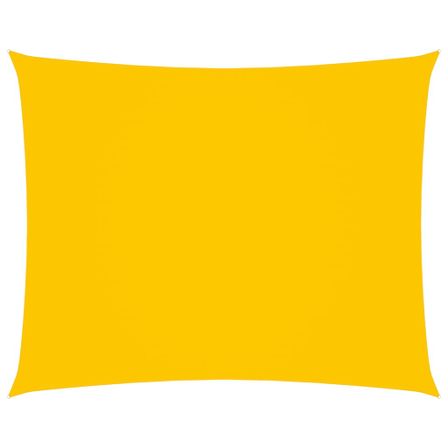 Voile de parasol Tissu Oxford rectangulaire 2x3 m Jaune