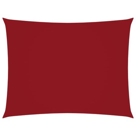 Voile de parasol Tissu Oxford rectangulaire 2x3 m Rouge