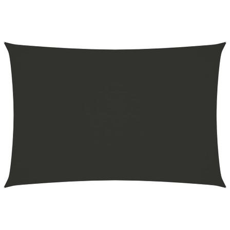 Voile de parasol Tissu Oxford rectangulaire 2x4,5 m Anthracite