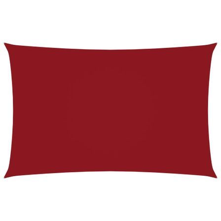 Voile de parasol Tissu Oxford rectangulaire 2x4,5 m Rouge