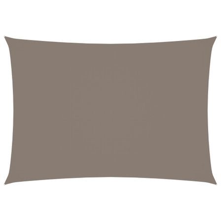 Voile de parasol Tissu Oxford rectangulaire 2x4,5 m Taupe