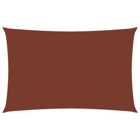 Voile de parasol Tissu Oxford rectangulaire 2x4,5 m Terre cuite