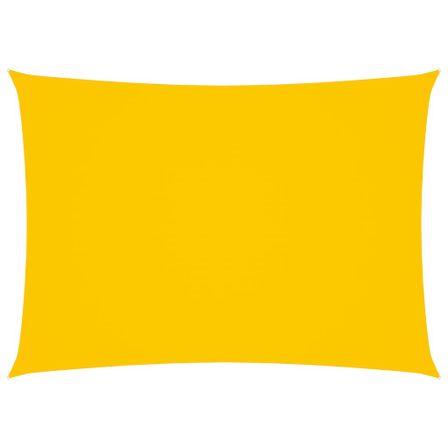 Voile de parasol Tissu Oxford rectangulaire 2x4 m Jaune