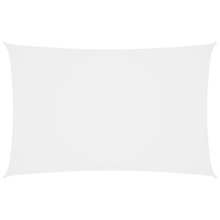 Voile de parasol Tissu Oxford rectangulaire 2x5 m Blanc