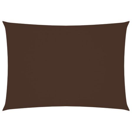 Voile de parasol Tissu Oxford rectangulaire 3,5x4,5 m Marron