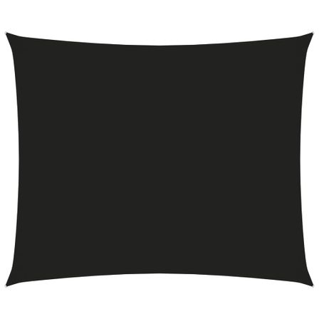 Voile de parasol Tissu Oxford rectangulaire 3x4 m Noir