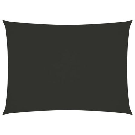 Voile de parasol Tissu Oxford rectangulaire 3x5 m Anthracite