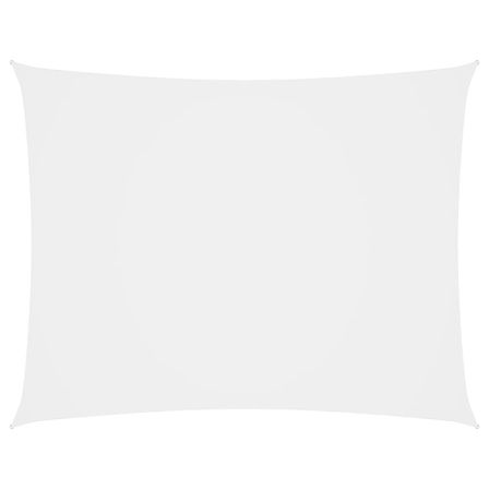 Voile de parasol Tissu Oxford rectangulaire 3x5 m Blanc