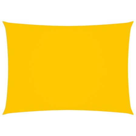 Voile de parasol Tissu Oxford rectangulaire 3x5 m Jaune