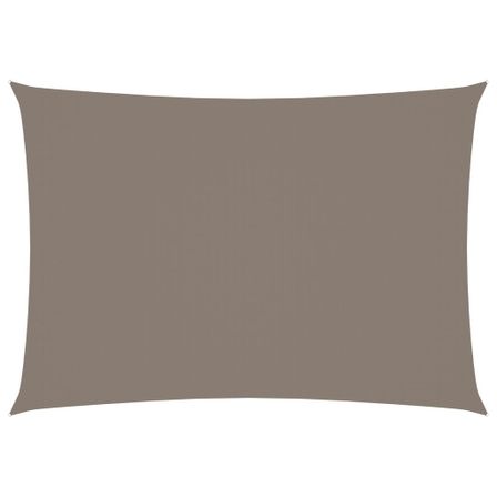 Voile de parasol Tissu Oxford rectangulaire 3x5 m Taupe