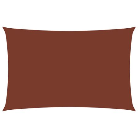Voile de parasol Tissu Oxford rectangulaire 3x5 m Terre cuite