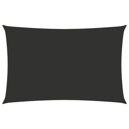 Voile de parasol Tissu Oxford rectangulaire 3x6 m Anthracite