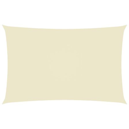 Voile de parasol Tissu Oxford rectangulaire 3x6 m Crème