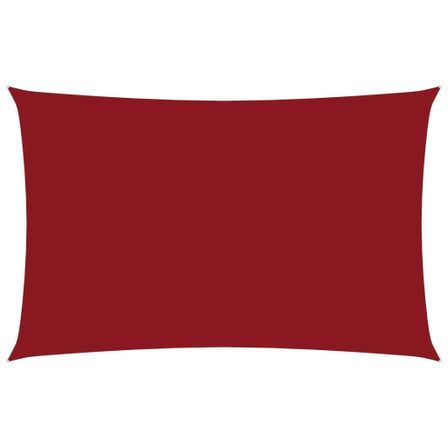 Voile de parasol Tissu Oxford rectangulaire 3x6 m Rouge