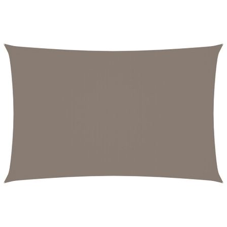 Voile de parasol Tissu Oxford rectangulaire 3x6 m Taupe