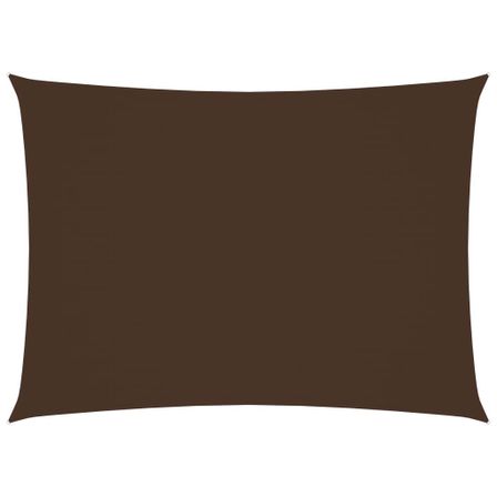 Voile de parasol Tissu Oxford rectangulaire 4x5 m Marron