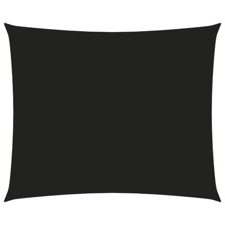 Voile de parasol Tissu Oxford rectangulaire 4x5 m Noir