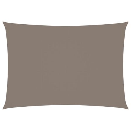 Voile de parasol Tissu Oxford rectangulaire 4x5 m Taupe