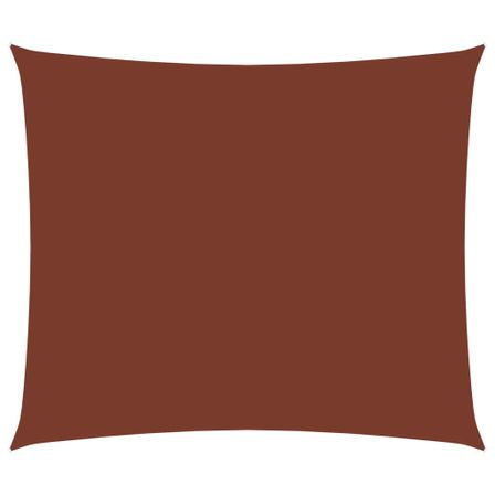 Voile de parasol Tissu Oxford rectangulaire 4x5 m Terre cuite