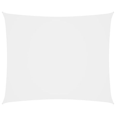 Voile de parasol Tissu Oxford rectangulaire 4x6 m Blanc