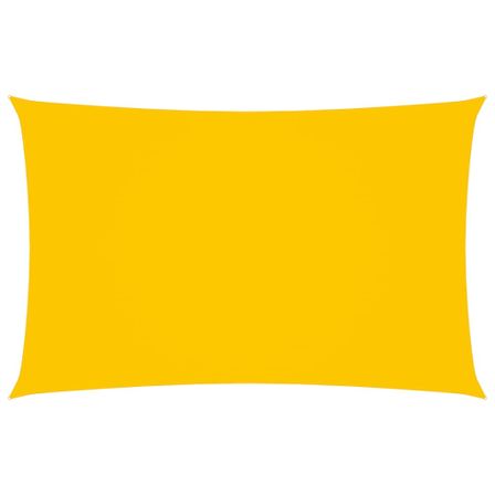 Voile de parasol Tissu Oxford rectangulaire 4x7 m Jaune