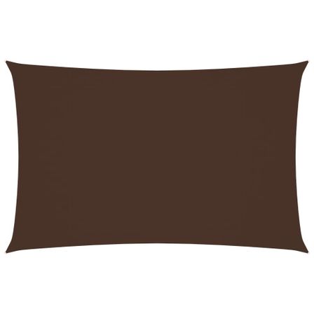 Voile de parasol Tissu Oxford rectangulaire 4x7 m Marron