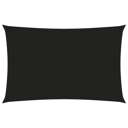 Voile de parasol Tissu Oxford rectangulaire 4x7 m Noir