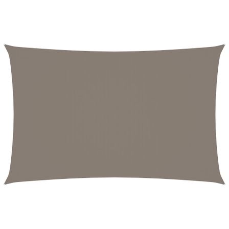 Voile de parasol Tissu Oxford rectangulaire 4x7 m Taupe
