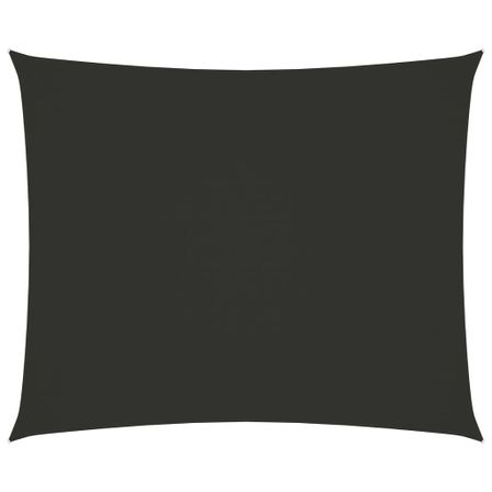 Voile de parasol Tissu Oxford rectangulaire 5x6 m Anthracite