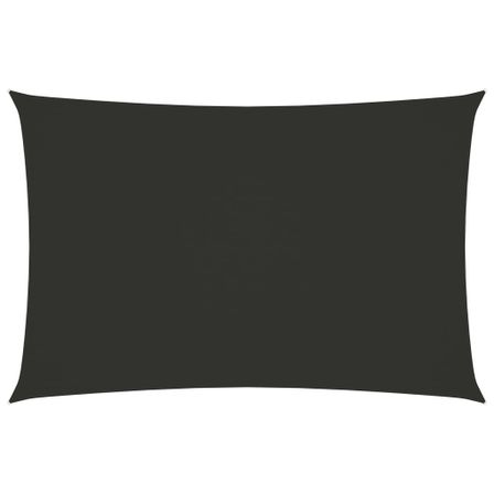 Voile de parasol Tissu Oxford rectangulaire 5x7 m Anthracite