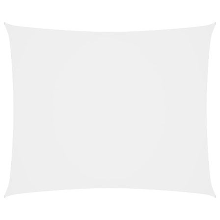 Voile de parasol Tissu Oxford rectangulaire 5x7 m Blanc