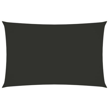 Voile de parasol Tissu Oxford rectangulaire 5x8 m Anthracite